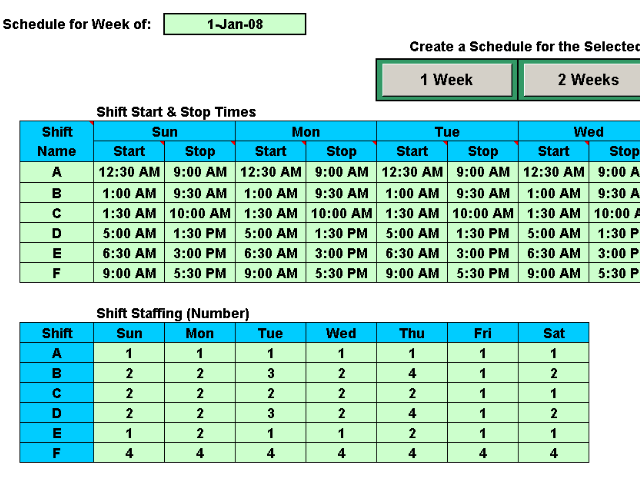 Schedule Multiple Shifts Automatically 7.11 full